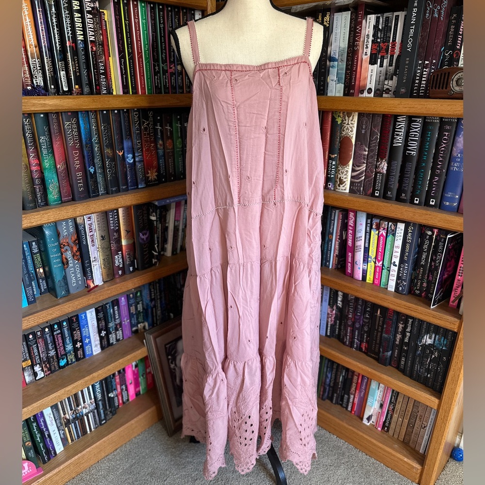 Zara Pink Dress with Bead Detailing